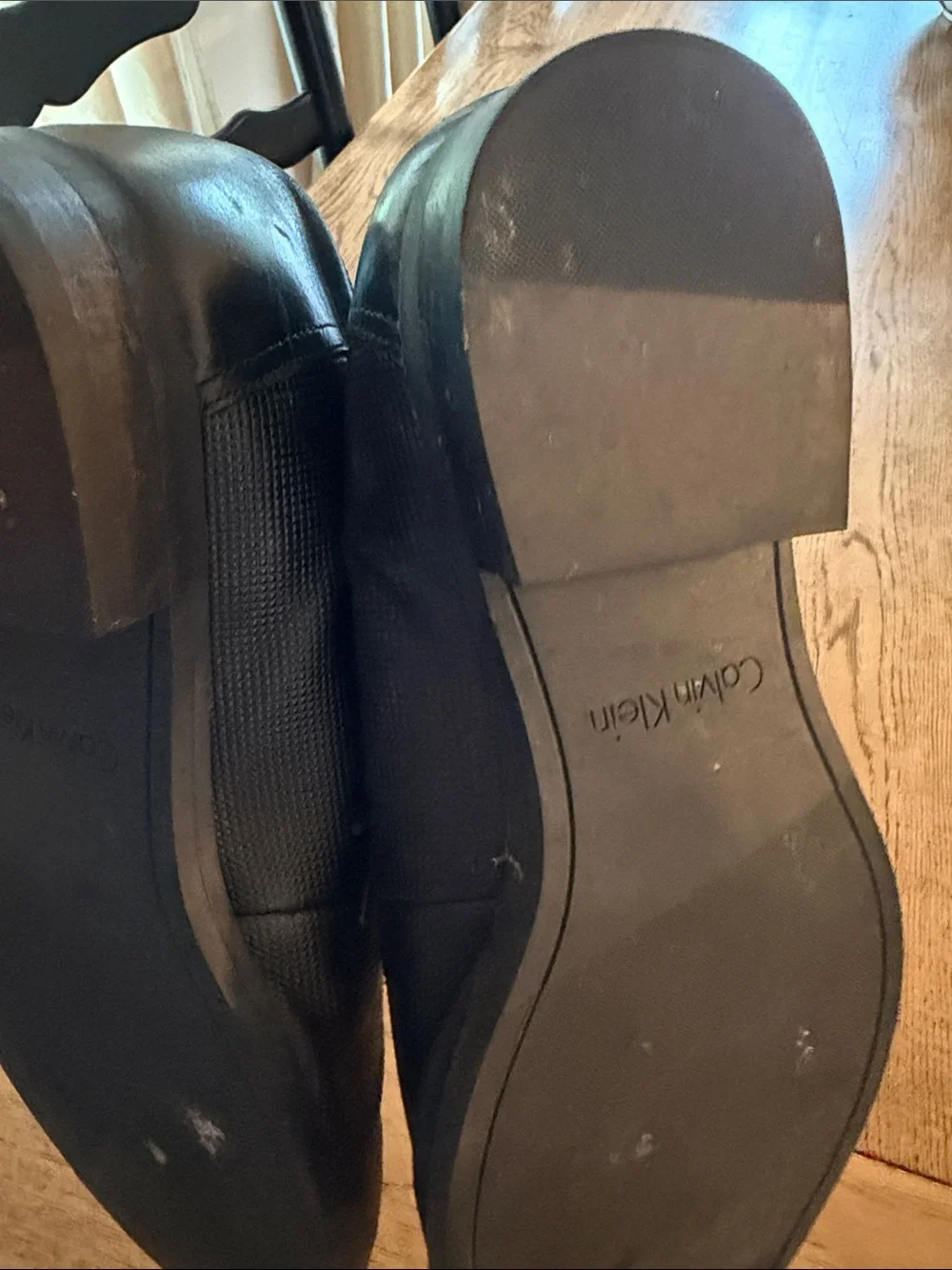 Calvin Klein 10.5 Men's Black Lace-Up Dress Shoes